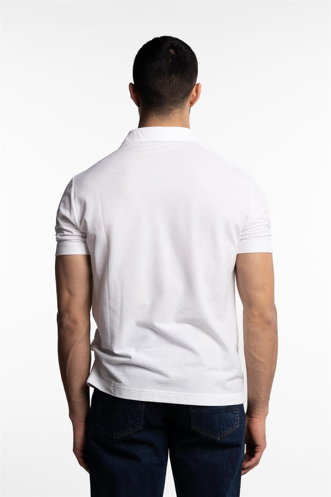 Ice Cotton Short Sleeve Polo Shirt White