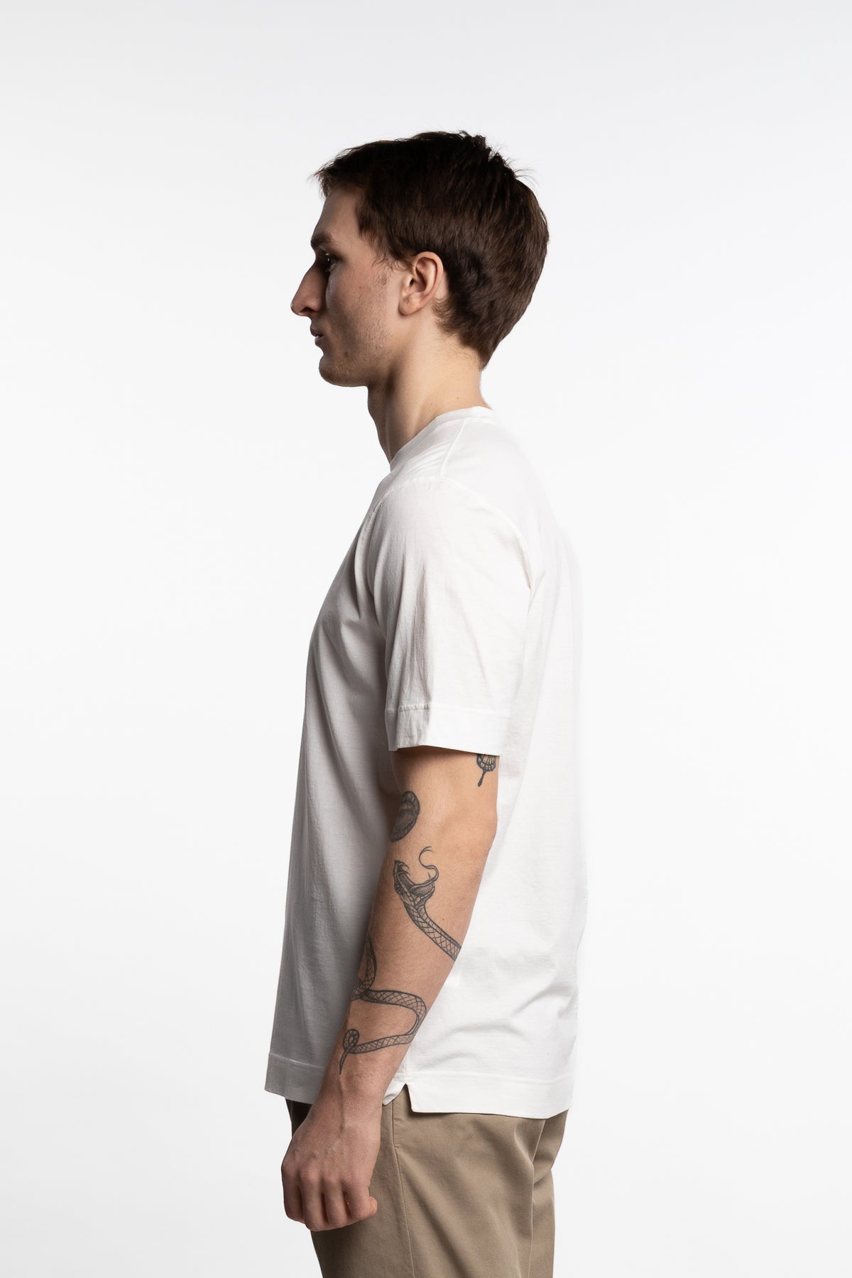 Filo Di Scozia Cotton T-Shirt Cream