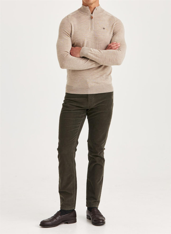 Merino John Zip Khaki