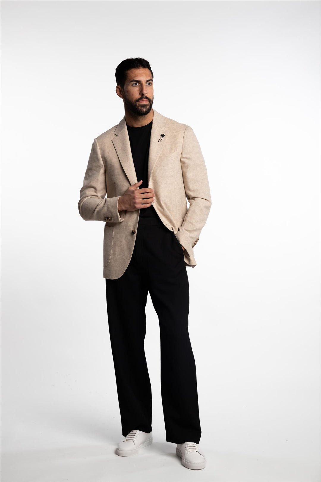 Special Line Wool/Cashmere Blazer Beige