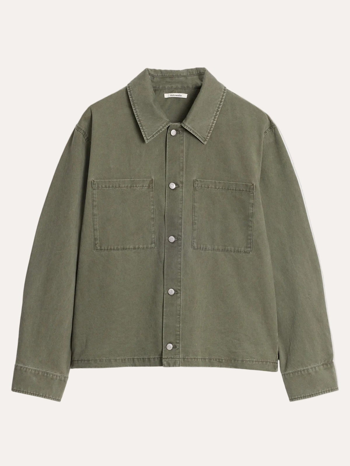 Holzweiler Mildew Twill Overshirt Dark Green - packshot