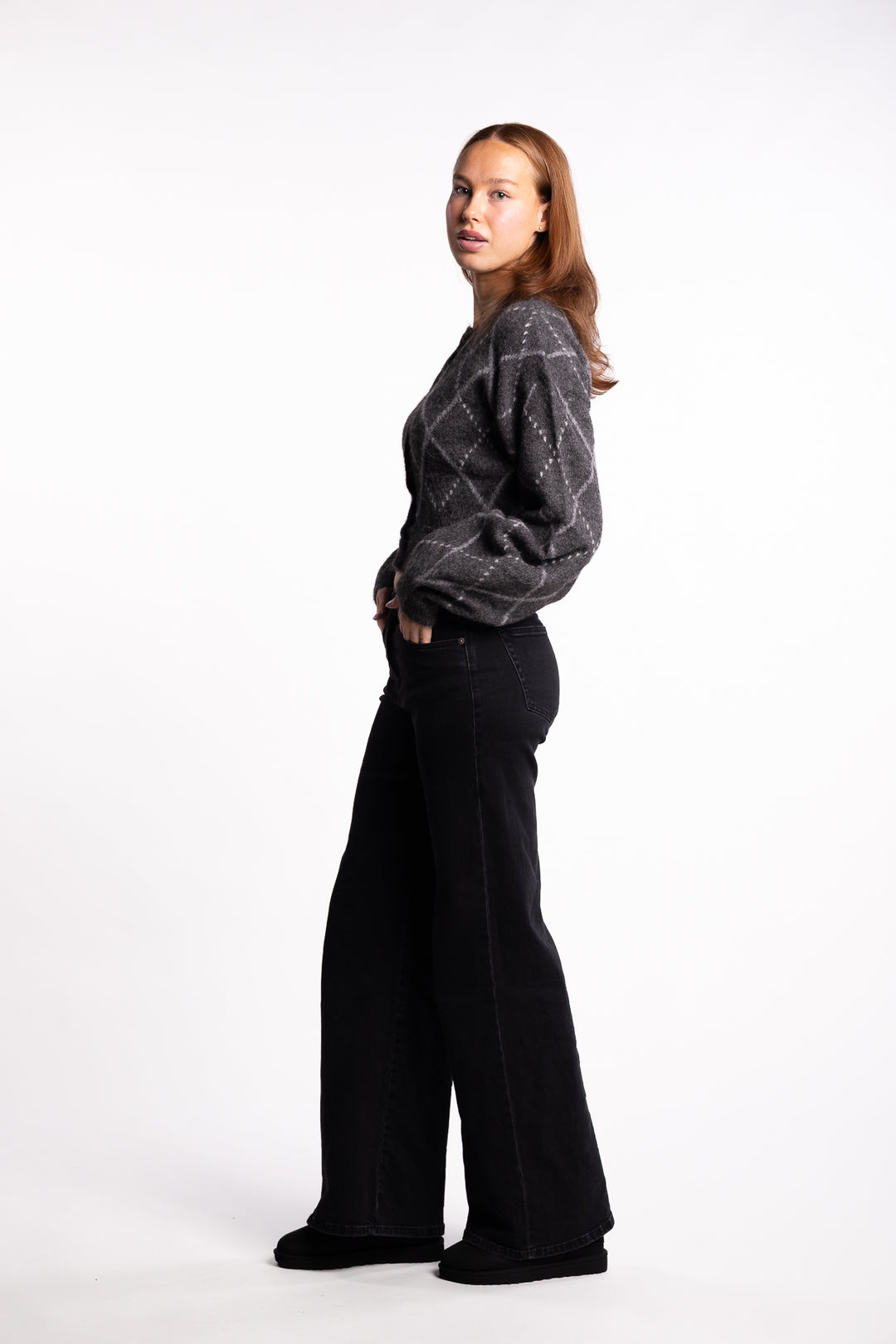 Merano Cardigan- Dark Grey
