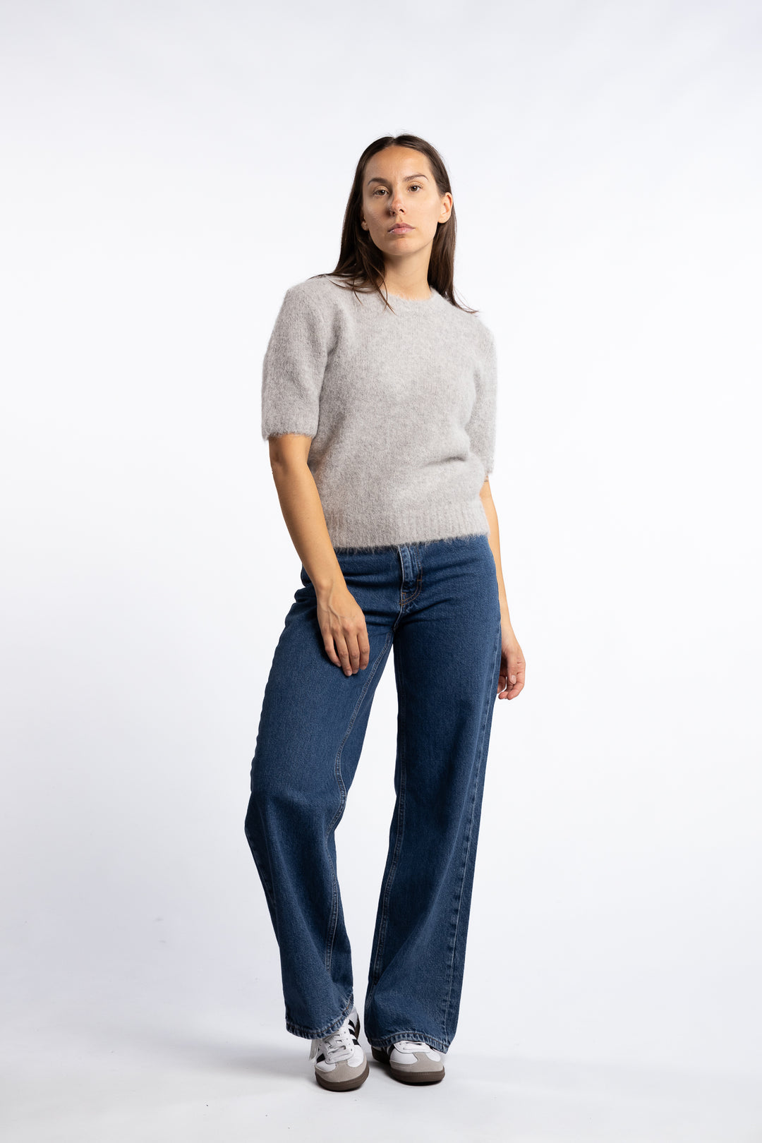Sajeanne Top 15425 - Light Grey Mel.