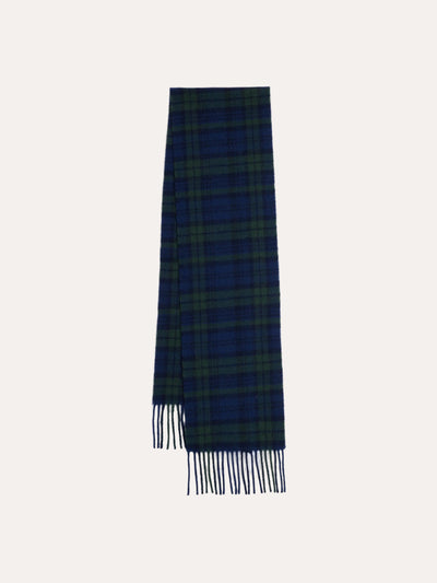 Holzweiler Tableau Scarf Navy Check - packshot