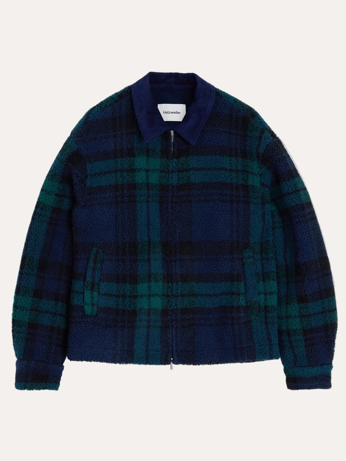 Holzweiler Elix Fleece Overshirt Navy - packshot