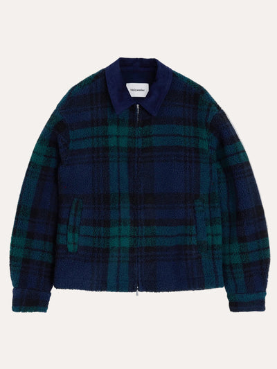 Holzweiler Elix Fleece Overshirt Navy - packshot