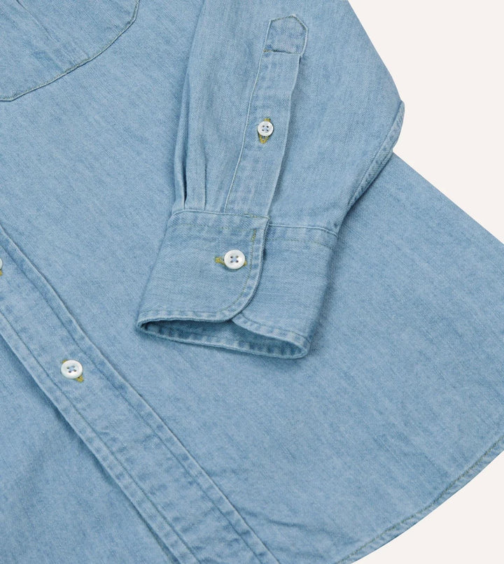 Denim Work Shirt Bleach Wash