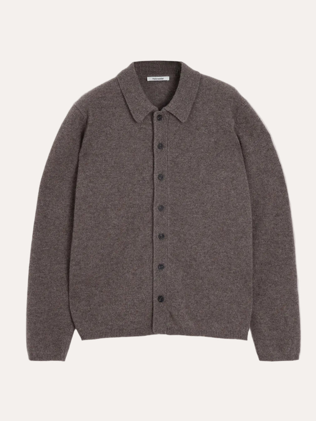 Isak Knitted Shirt Taupe - Holzweiler