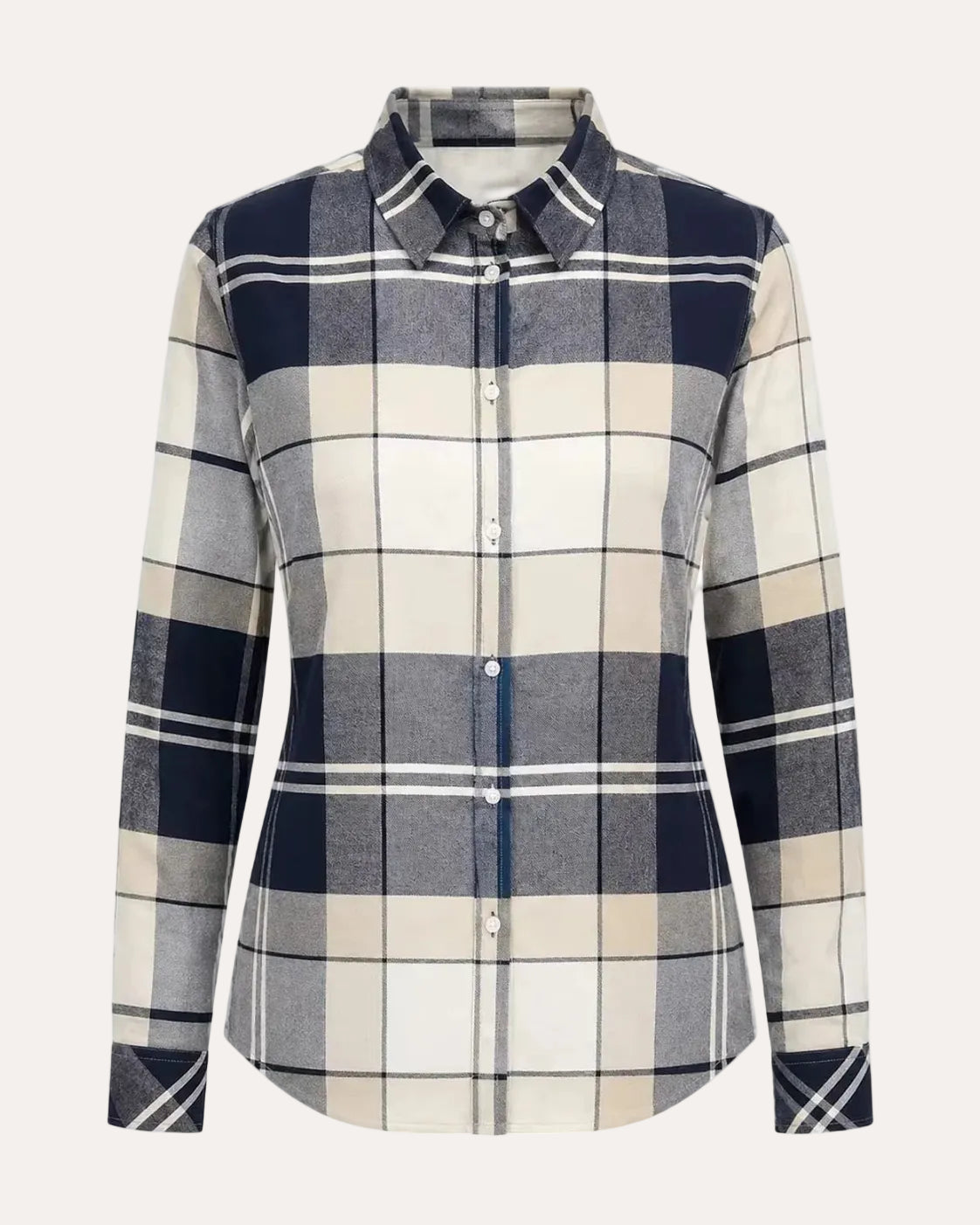Anna Shirt Light Birchwood Dress Tartan
