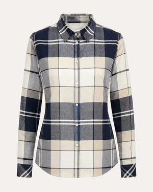 Anna Shirt Light Birchwood Dress Tartan