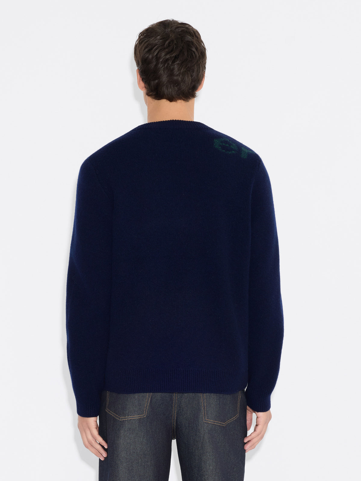 Haza Logo Crewneck Sweater Navy Mix