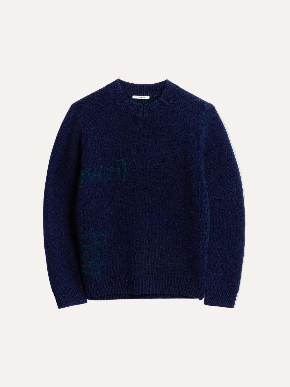 Haza Logo Crewneck Sweater Navy Mix