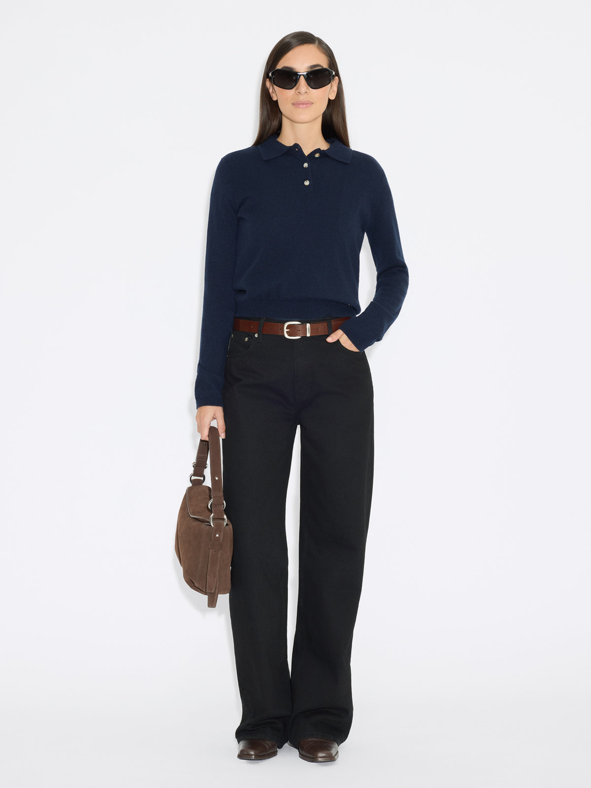 Linden Wide Jeans - Black