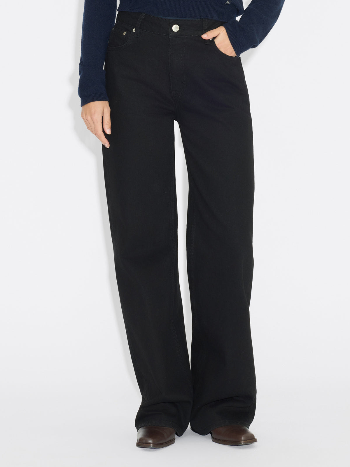 Linden Wide Jeans - Black