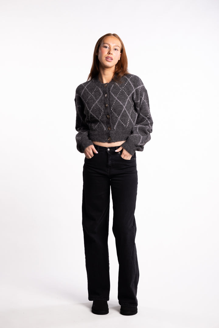 Merano Cardigan- Dark Grey