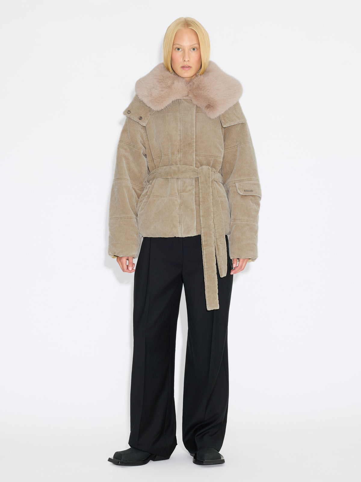 Steilia Corduroy Jacket - Sand