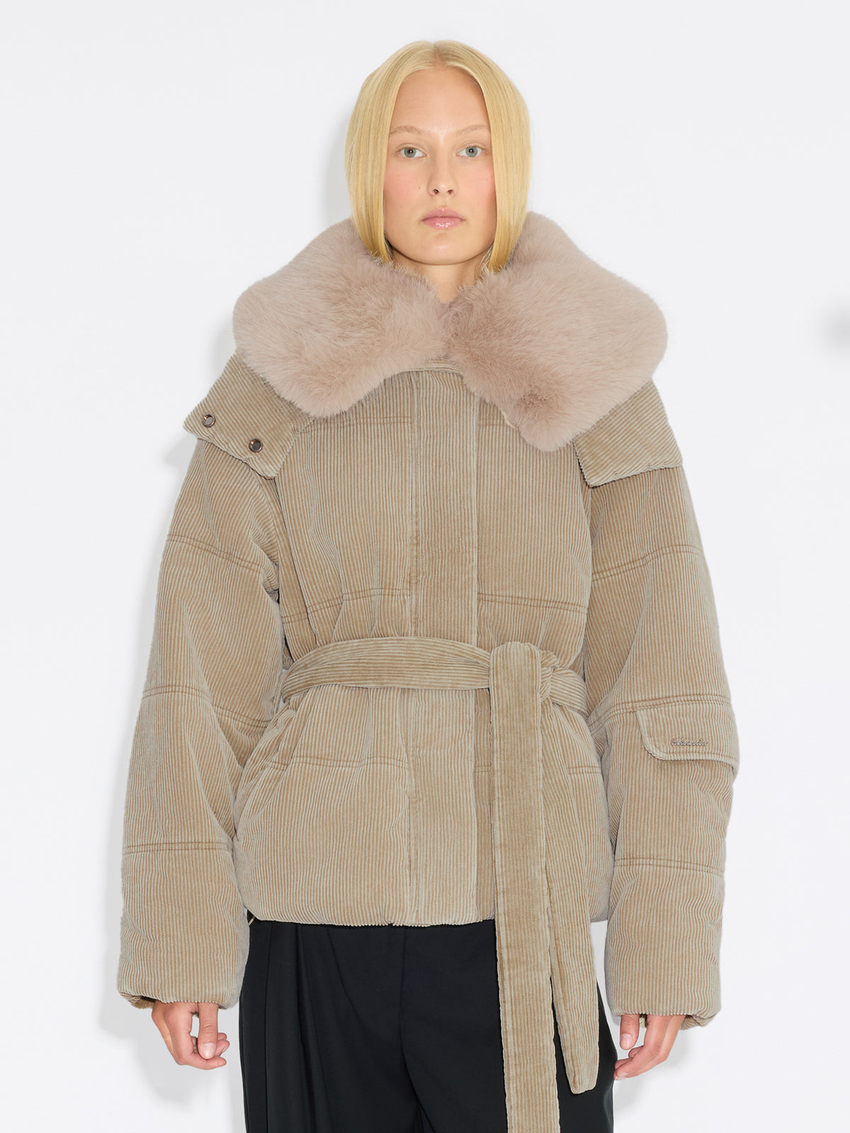 Steilia Corduroy Jacket - Sand