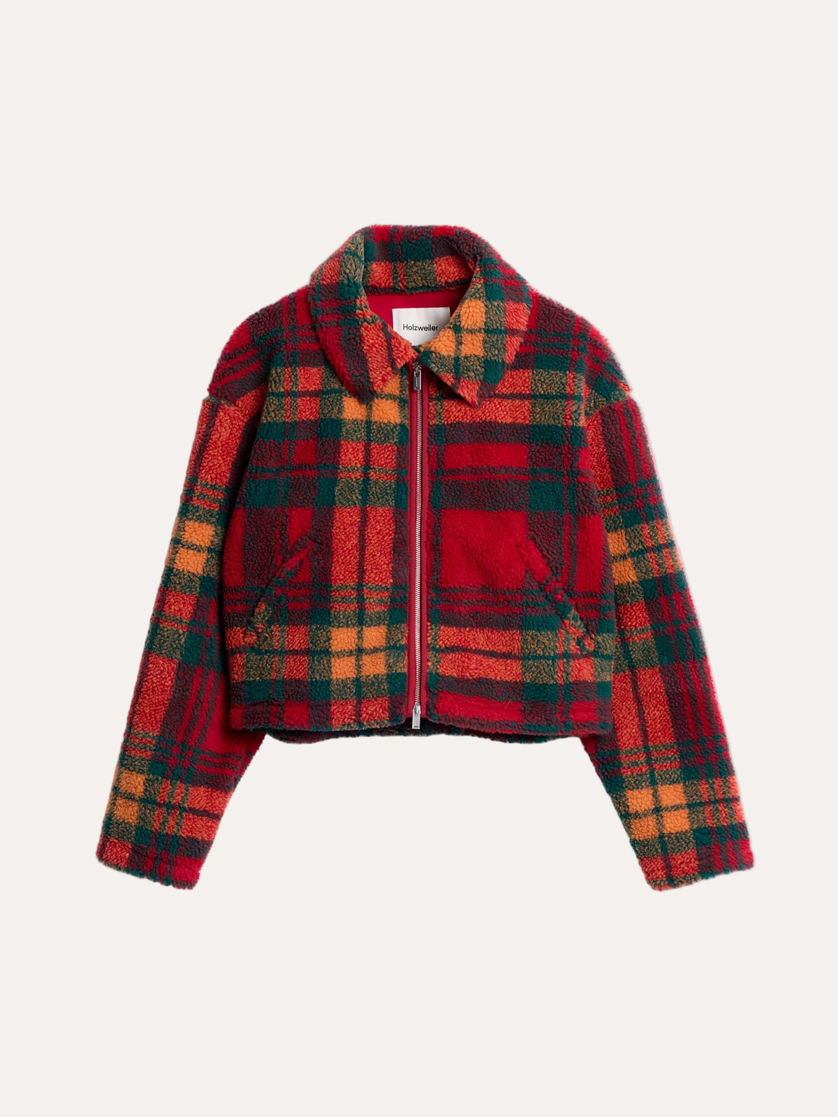 Ellie Fleece Jacket - Red Check