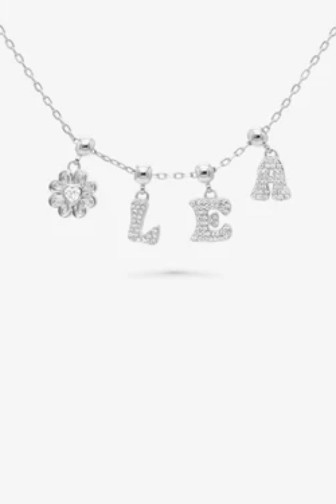Letter Charm silver