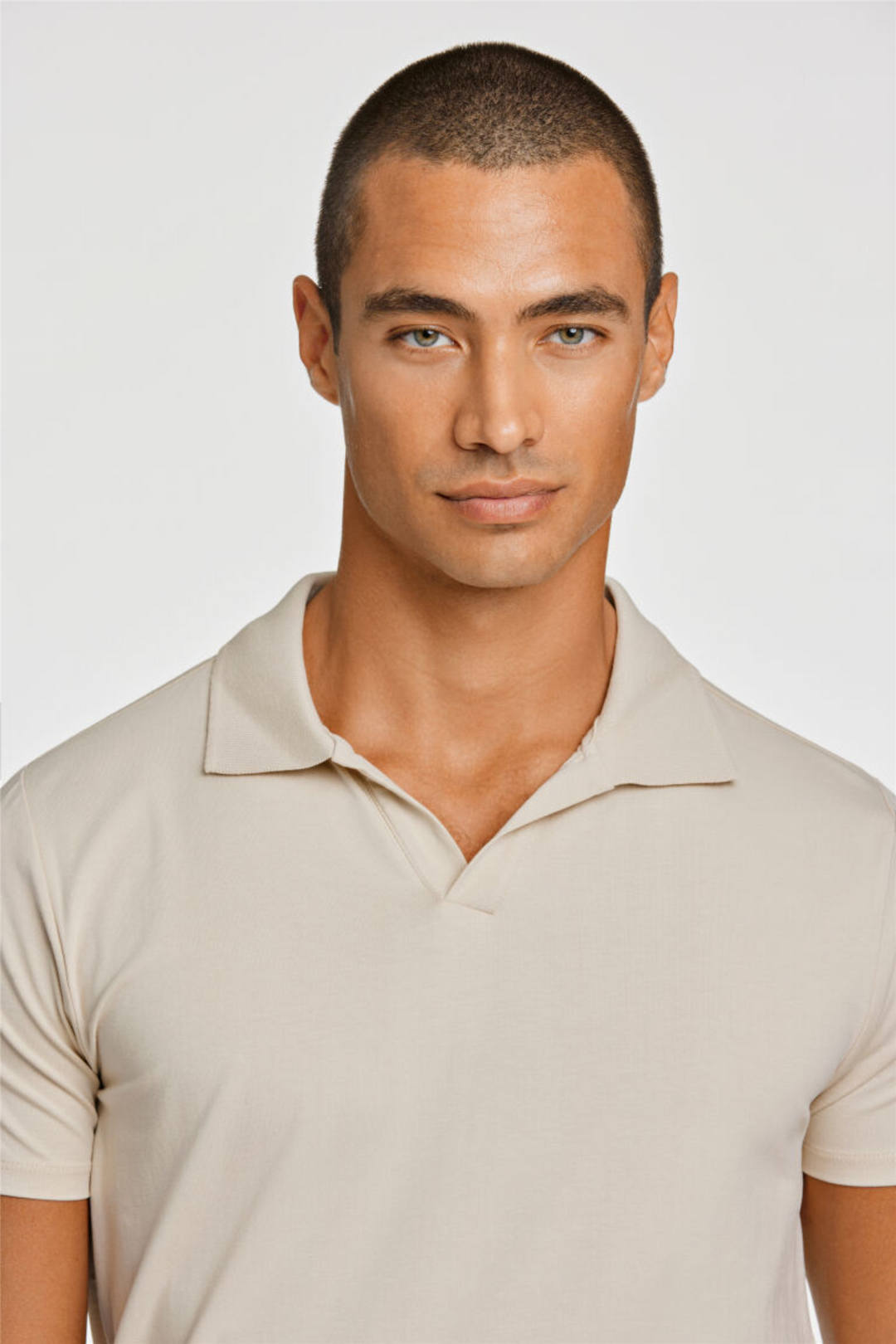 Stretch Polo Shirt S/S Stone