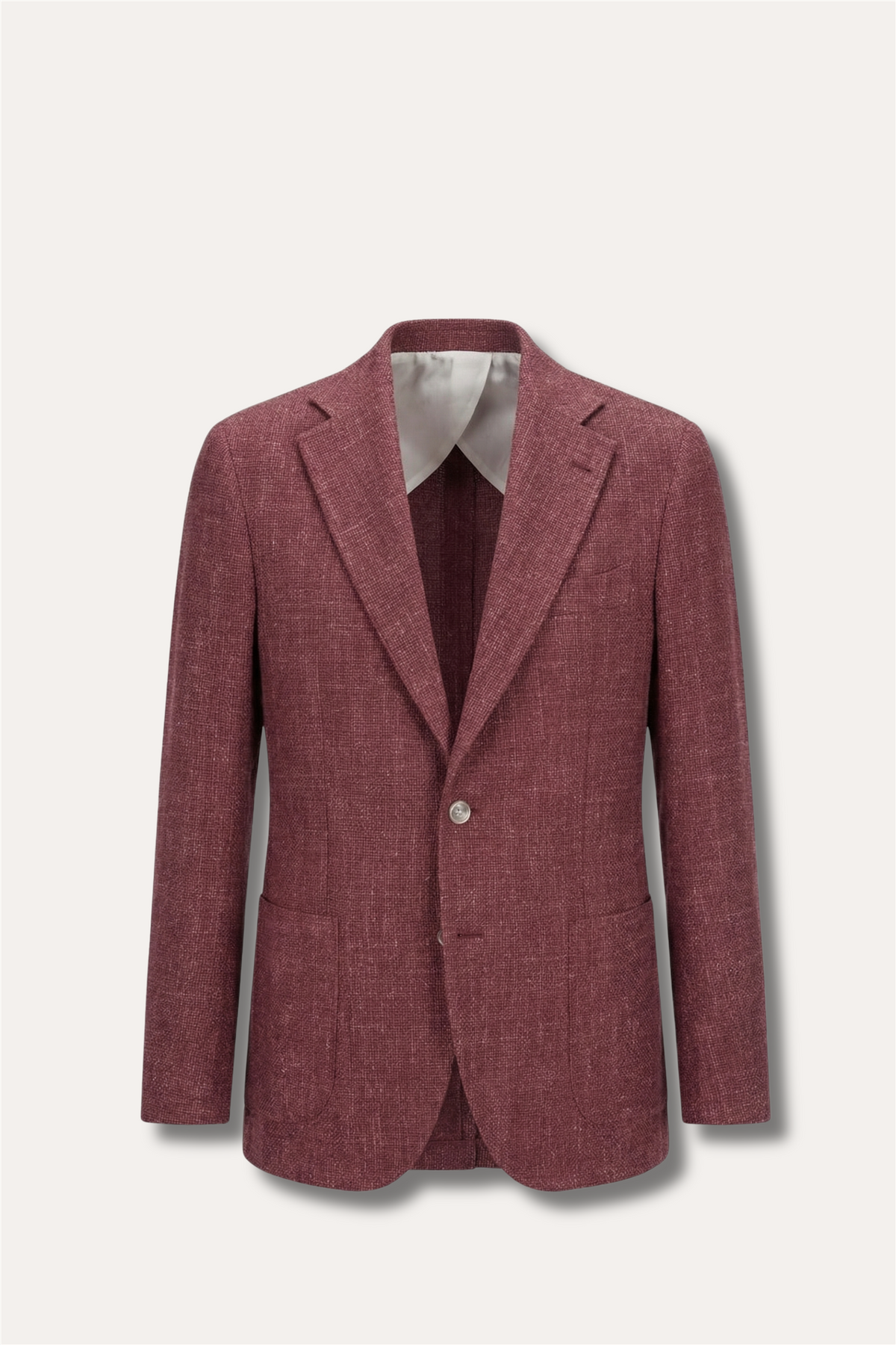 Wool/Silk Active Blazer Mono Bordeaux
