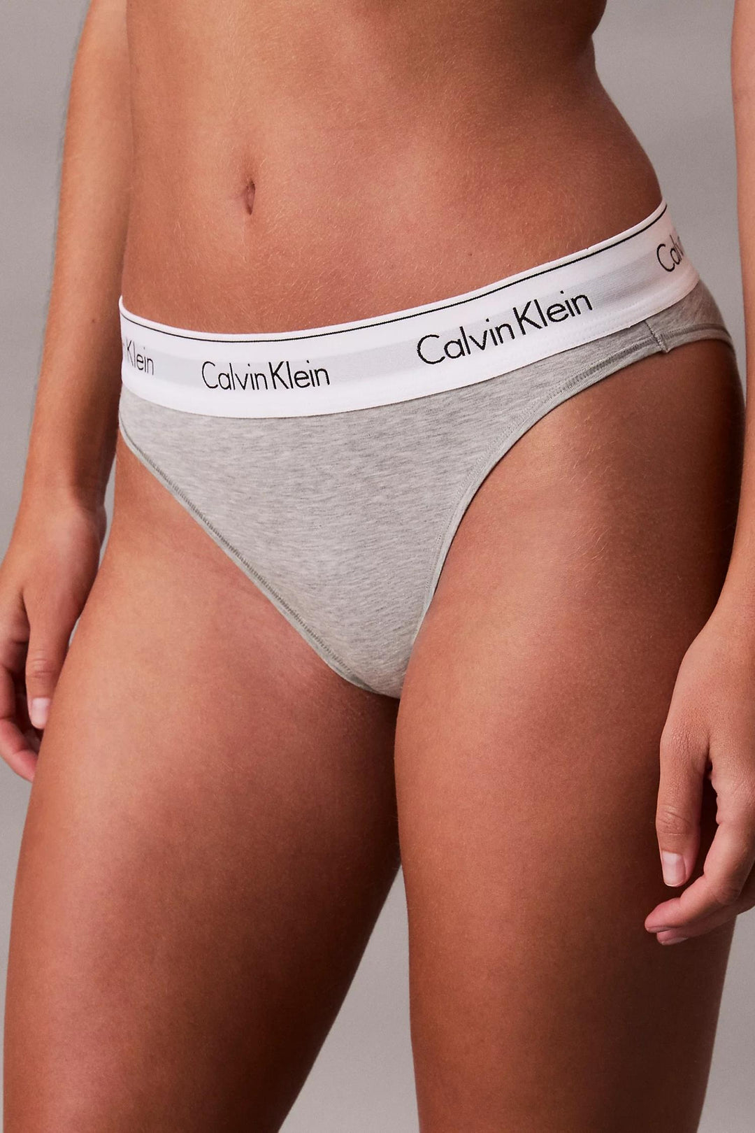 High Leg Tanga- Grey Heather