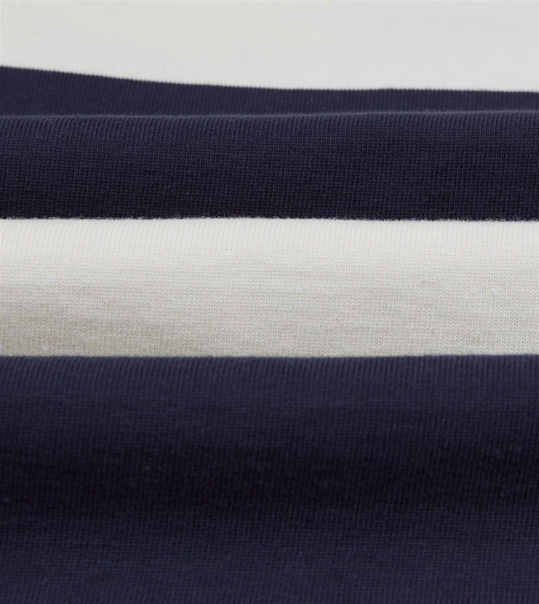Dual Block Stripe Rugby White & Navy
