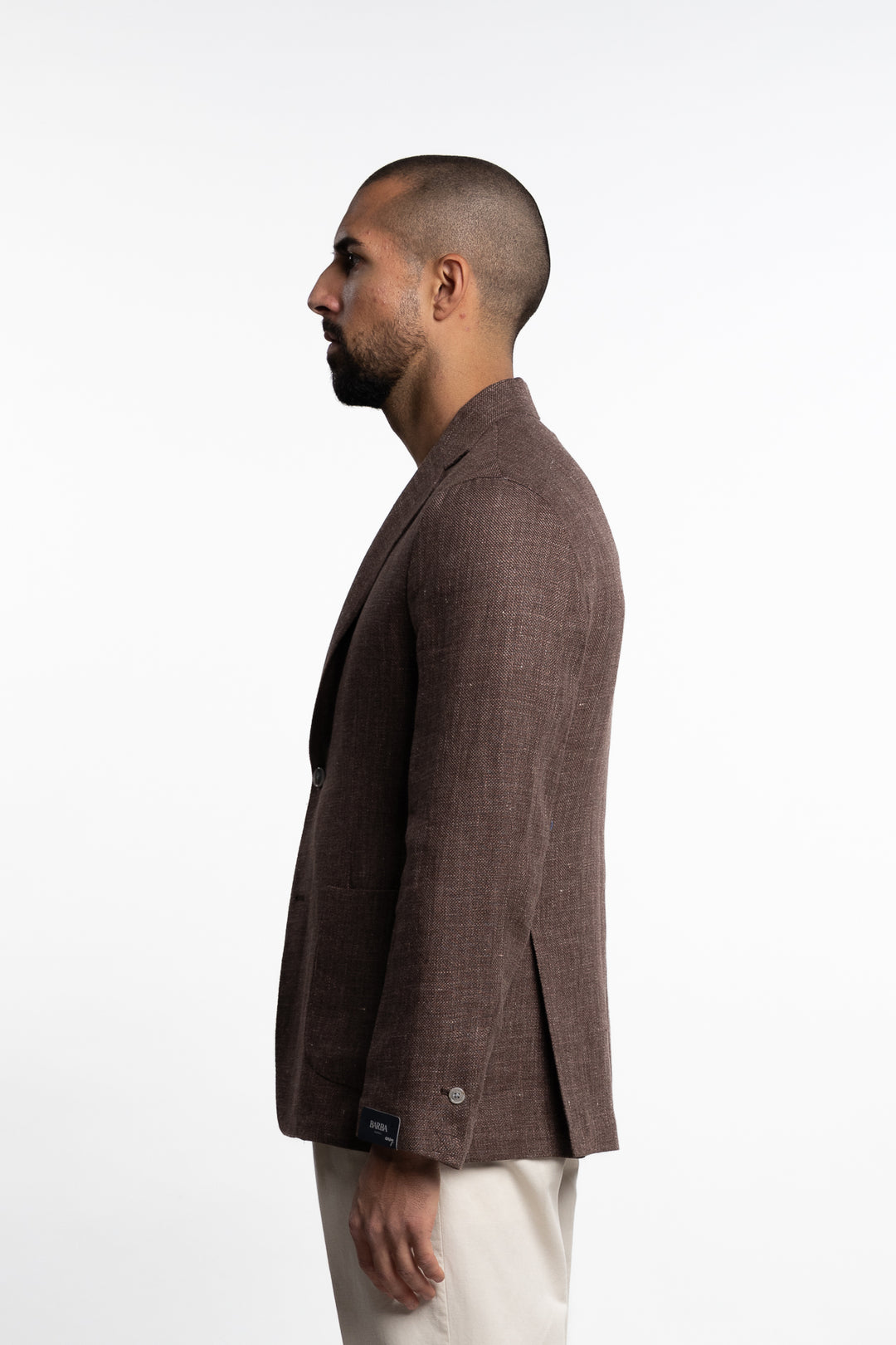 Wool/Linen Easywear Blazer Brown