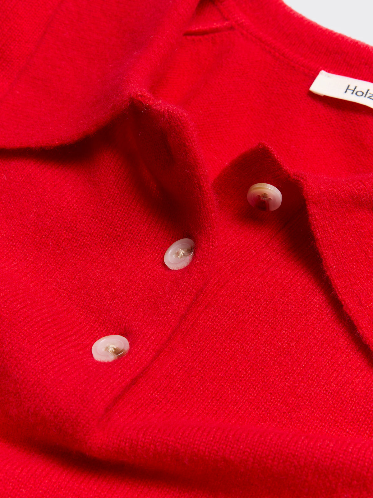 Isabella Cashmere Polo - Red
