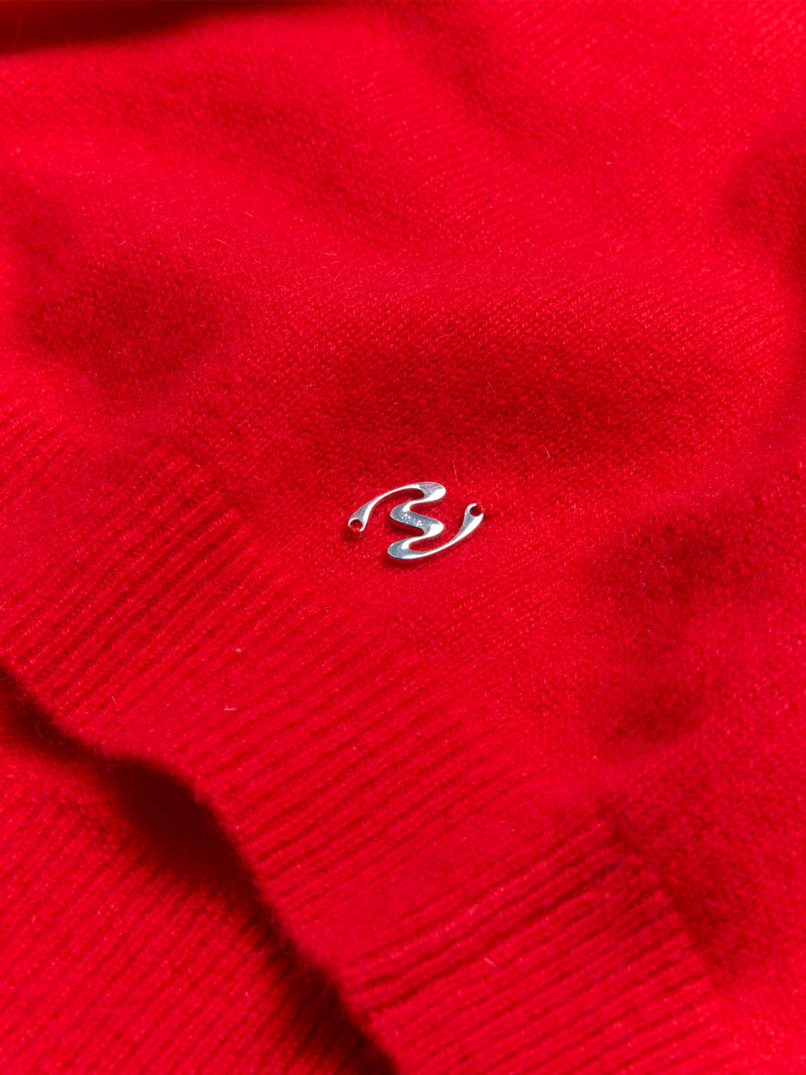 Isabella Cashmere Polo - Red