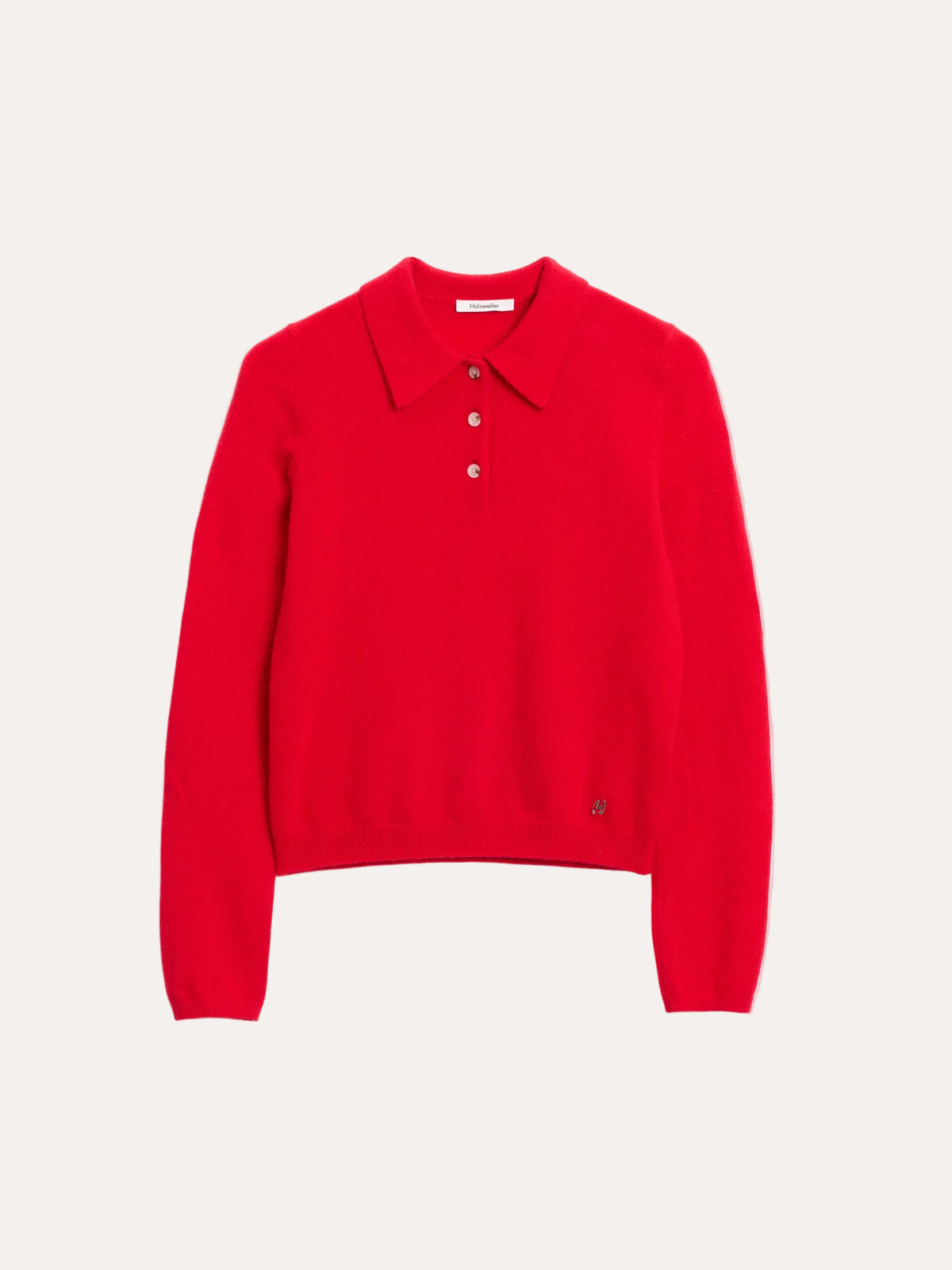 Isabella Cashmere Polo - Red