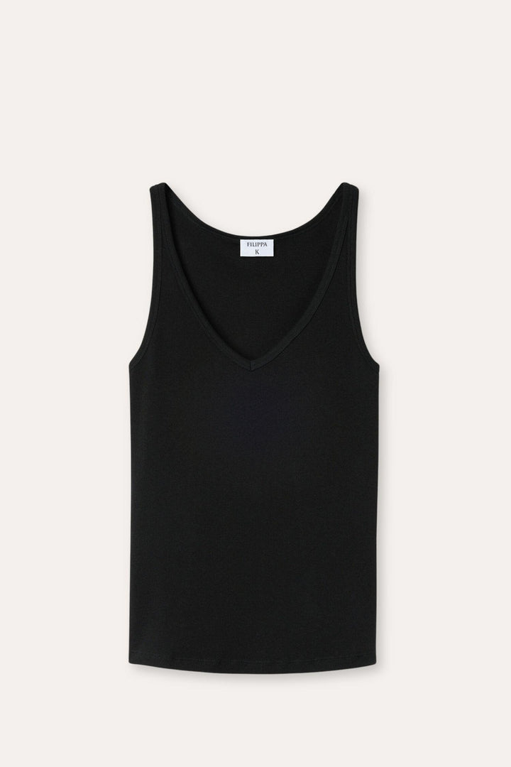 V-Neck Tank Black