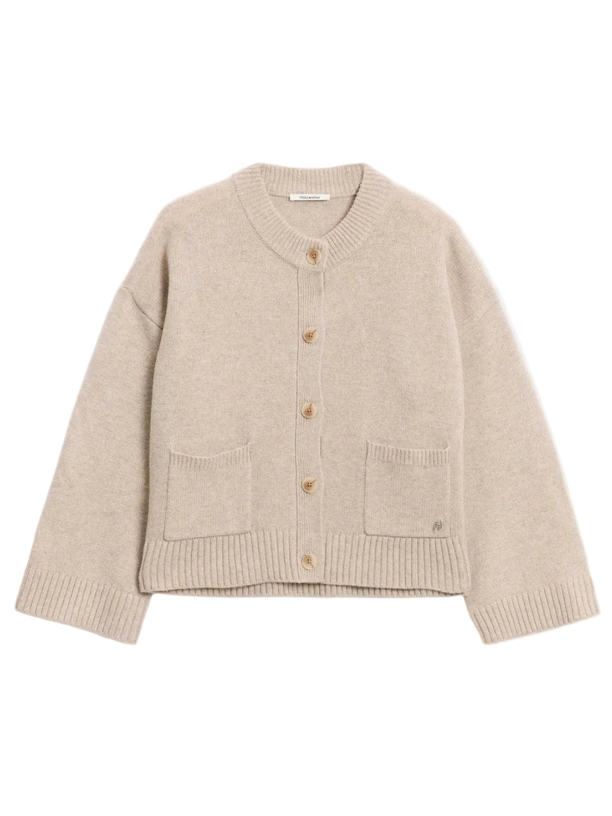 Julia Wide Cardigan Ecru Mix 1005