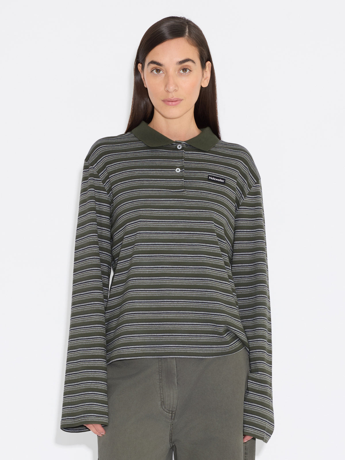 Sunny Polo - Green Stripe