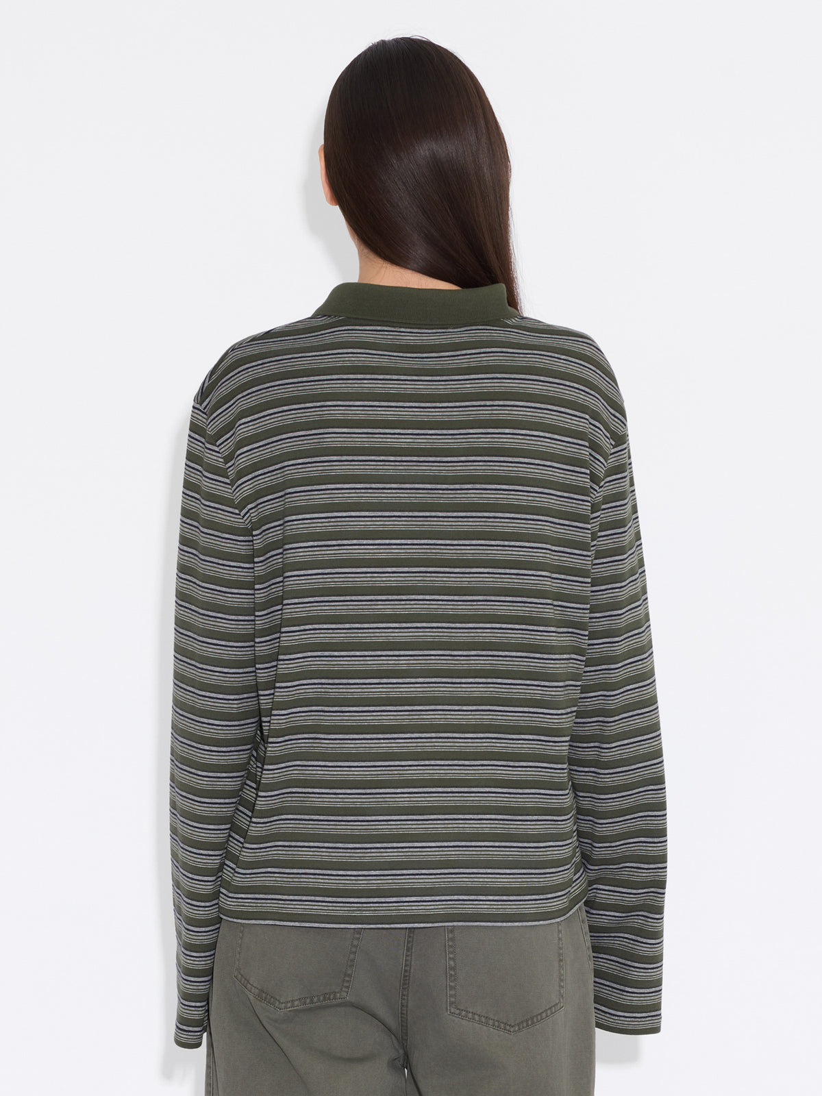 Sunny Polo - Green Stripe