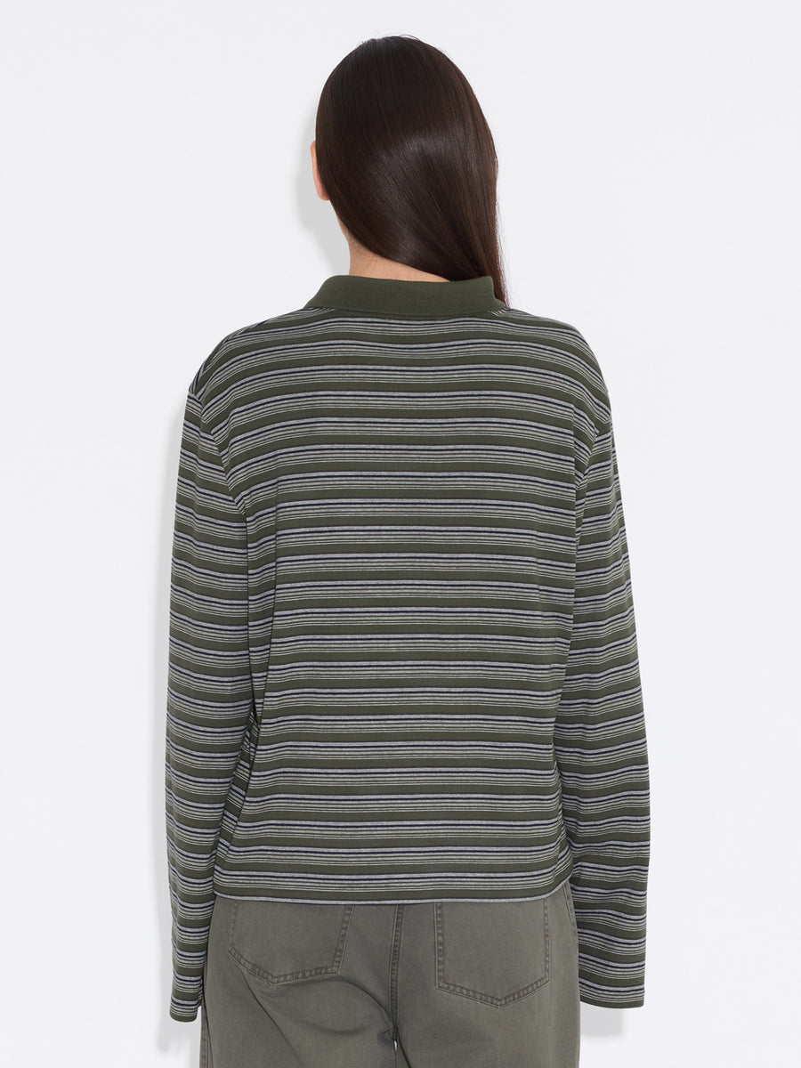 Sunny Polo - Green Stripe