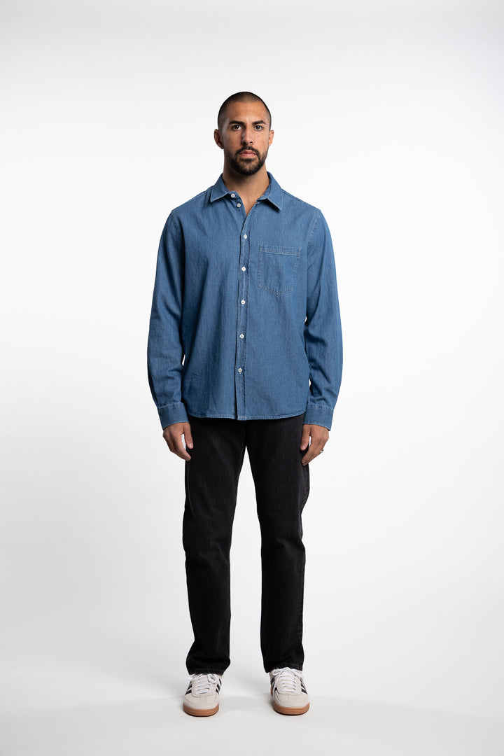 Saryan P Shirt Light Chambray