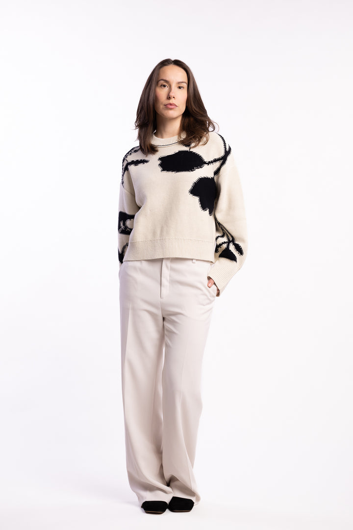 Salila Sweater 15529 - Cream Ashbloom