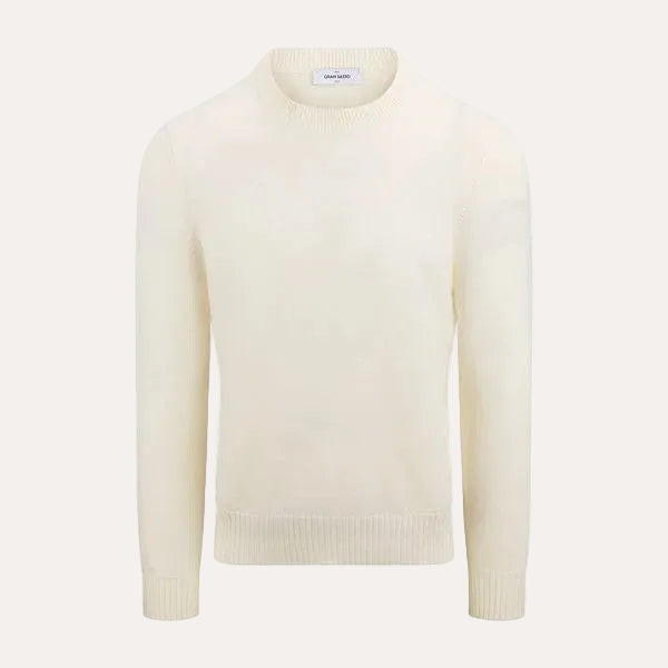 Virgin Wool Crewneck Cream