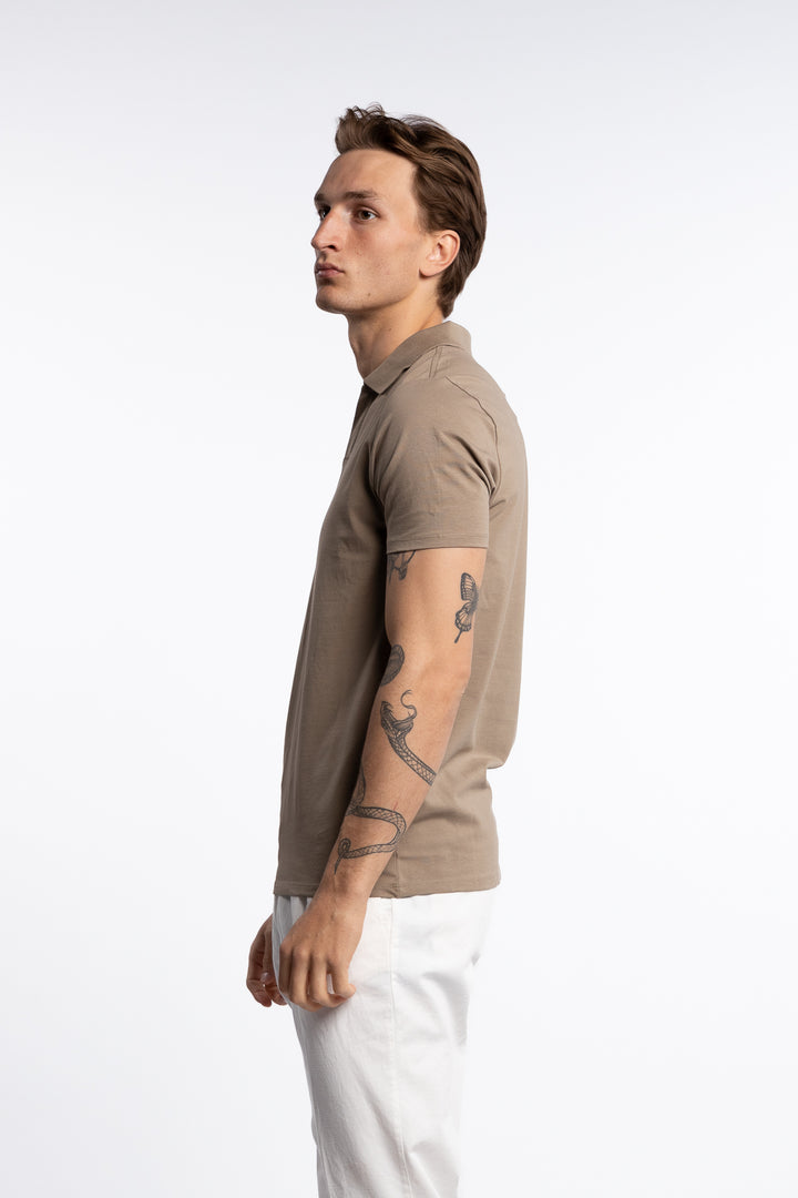 Stretch Polo Shirt Stone