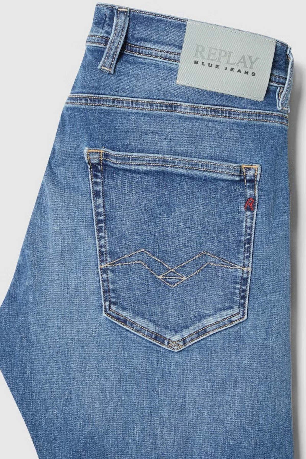 Replay Grover Straight Fit Hyperflex 990 Jeans Blue