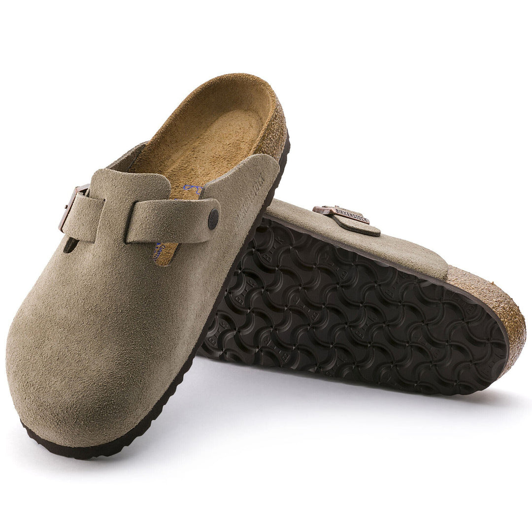 Men's Boston Suede Leather Taupe - såle