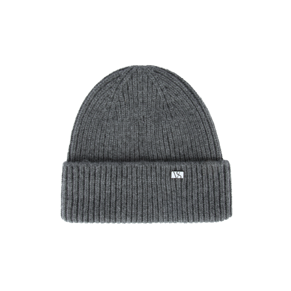 Oslo Beanie Cashmere Wool Rime Grey fra Varsity, front