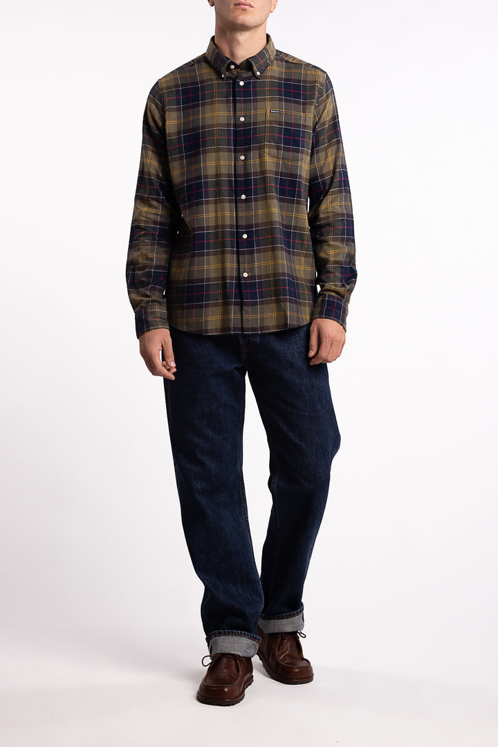Fortrose Tailored Long-Sleeved Shirt Classic Tartan