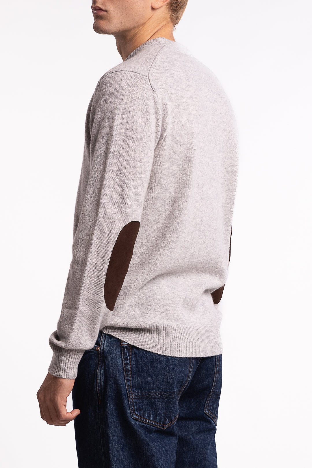 Essential Patch Crew Light Grey Marl