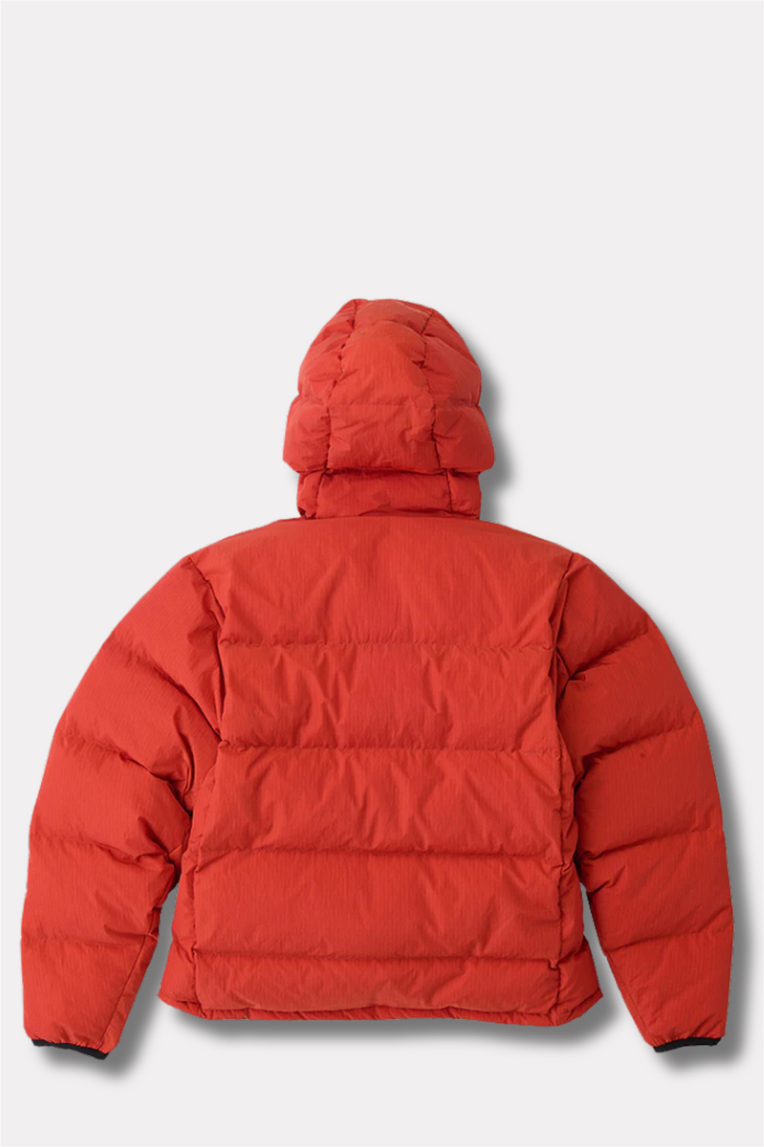 Down Puffer Hooded Jacket Burnt Red