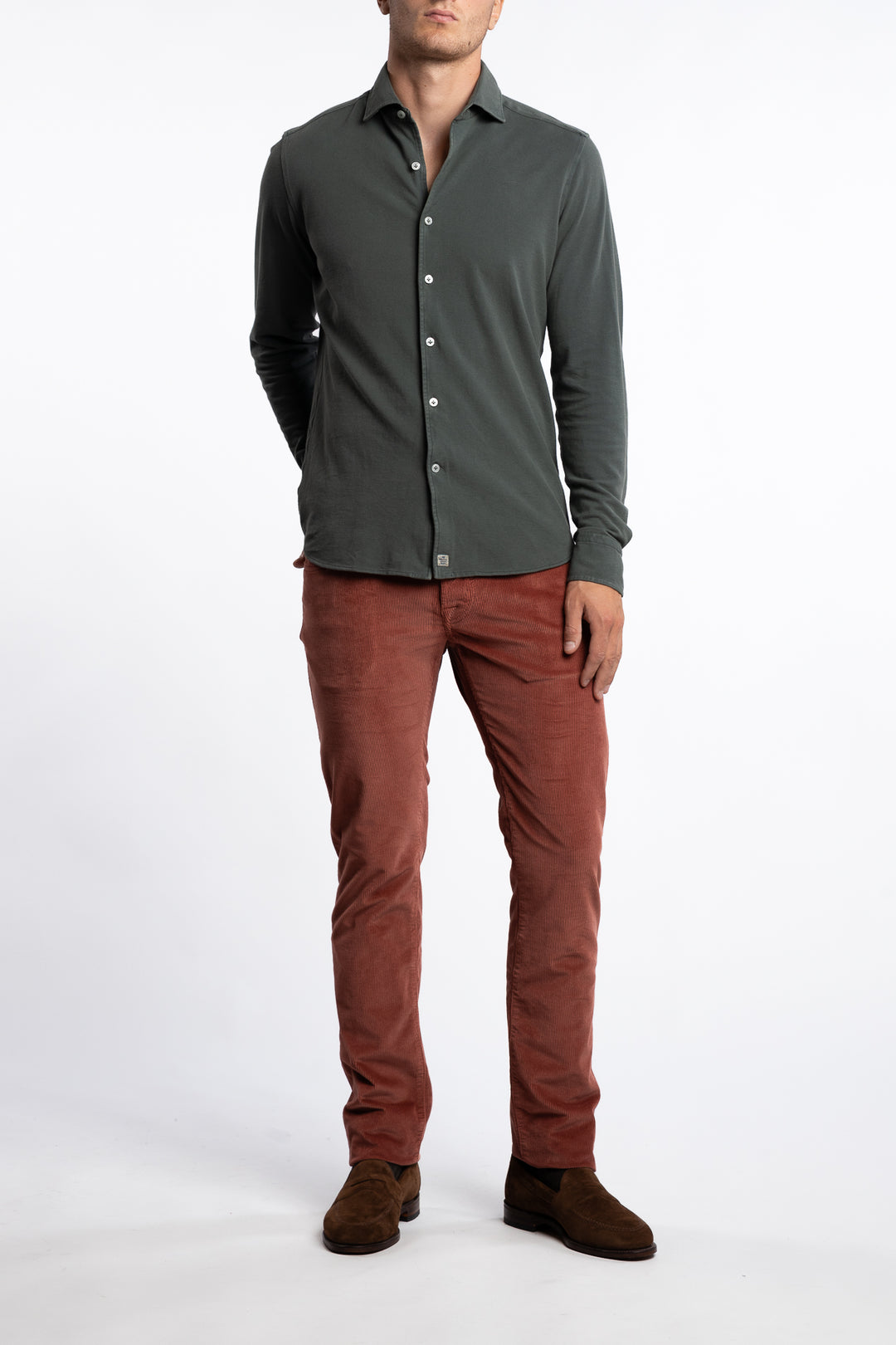 Jersey Cotton Shirt Green