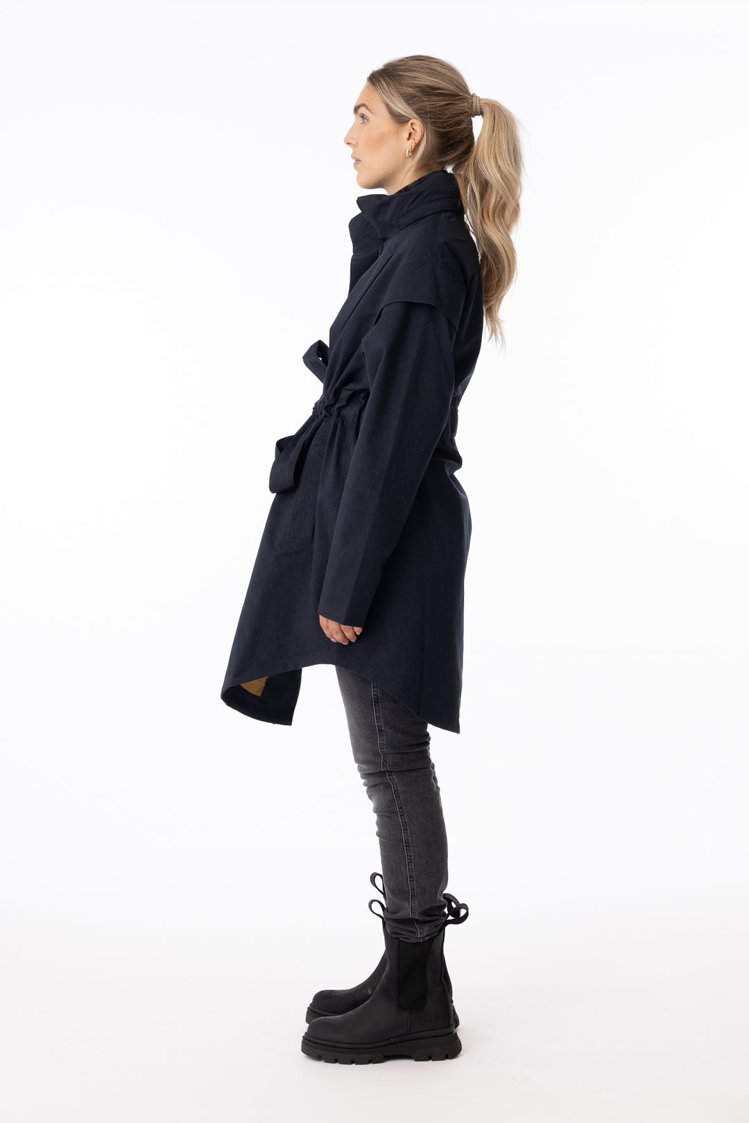 Monsun Coat- Dark Navy