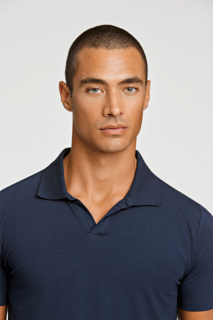 Stretch Polo Shirt S/S Navy
