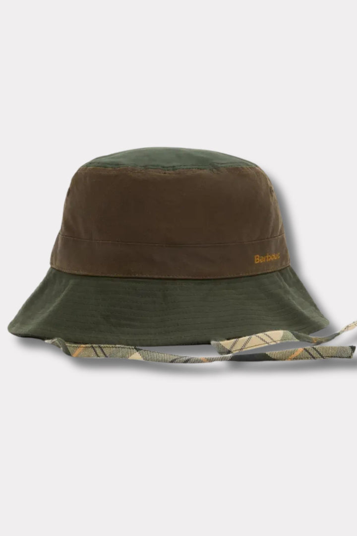 Brackley Wax Bucket Hat- Olive